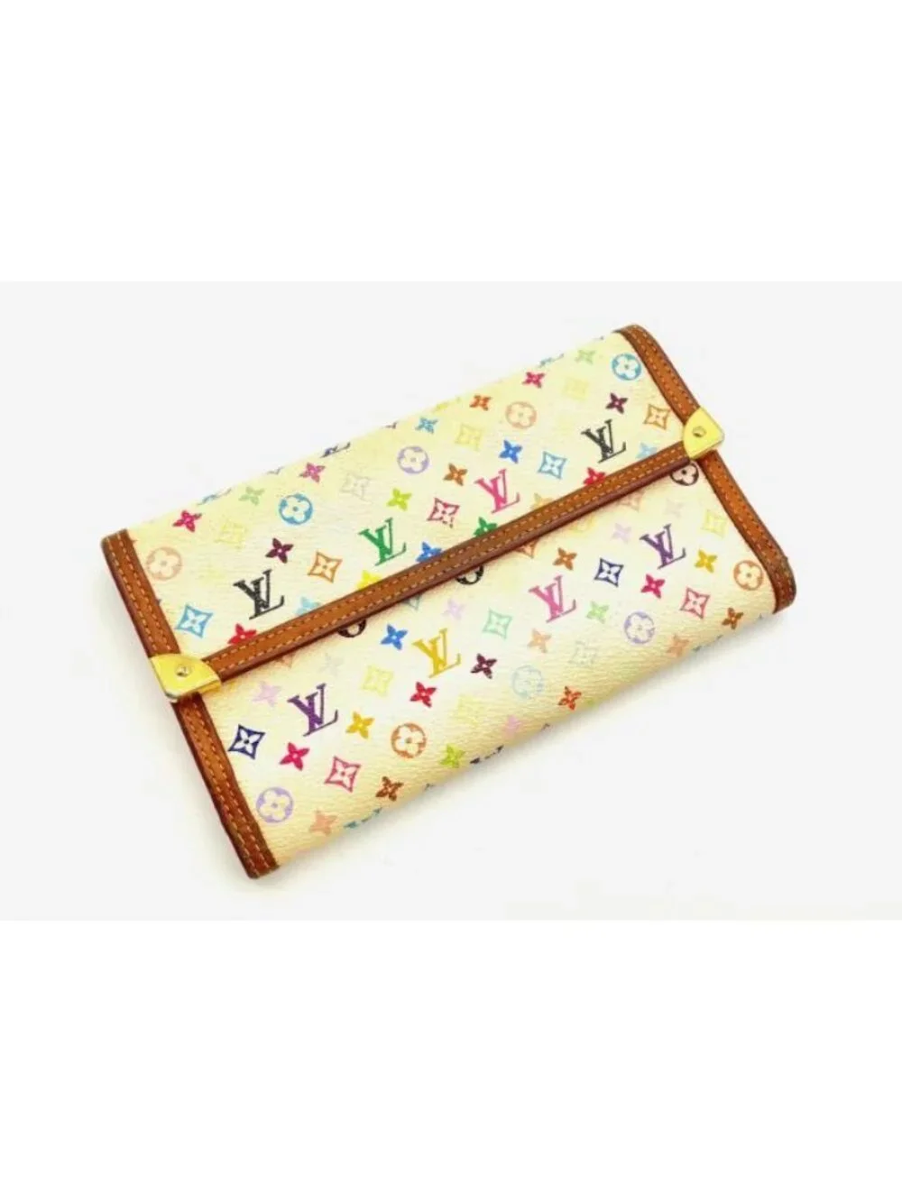 Louis Vuitton X Takashi Murakami White and Multi Color Monogram